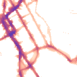 Night-time road noise heatmap for NW1 0DD