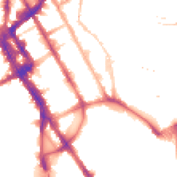 Night-time road noise heatmap for NW1 0DE