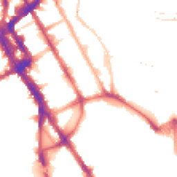 Night-time road noise heatmap for NW1 0DG