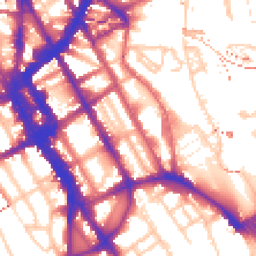 Daytime road noise heatmap for NW1 0DH