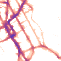 Night-time road noise heatmap for NW1 0DJ