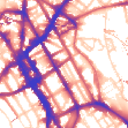 Daytime road noise heatmap for NW1 0DL
