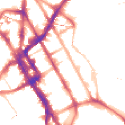 Night-time road noise heatmap for NW1 0DL