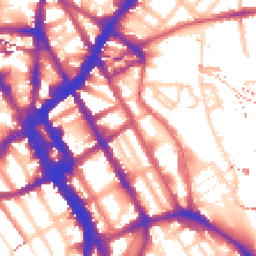 Daytime road noise heatmap for NW1 0DN