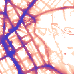 Daytime road noise heatmap for NW1 0DQ
