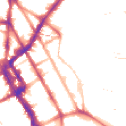 Night-time road noise heatmap for NW1 0DQ