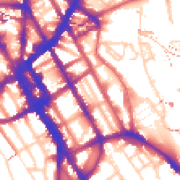 Daytime road noise heatmap for NW1 0DR