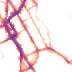 Night-time road noise heatmap for NW1 0DS