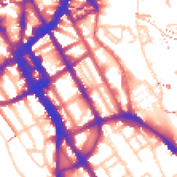 Daytime road noise heatmap for NW1 0DT