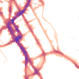 Night-time road noise heatmap for NW1 0DT