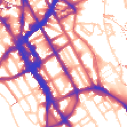 Daytime road noise heatmap for NW1 0DX