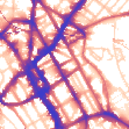 Daytime road noise heatmap for NW1 0EA