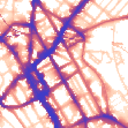 Daytime road noise heatmap for NW1 0EB