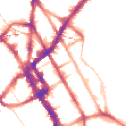 Night-time road noise heatmap for NW1 0EB