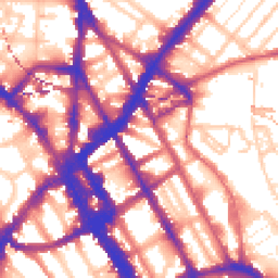 Daytime road noise heatmap for NW1 0EE