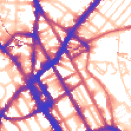 Daytime road noise heatmap for NW1 0EH