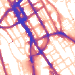 Daytime road noise heatmap for NW1 0ER