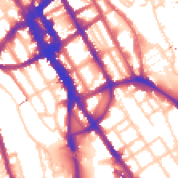 Daytime road noise heatmap for NW1 0ES