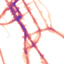 Night-time road noise heatmap for NW1 0ES