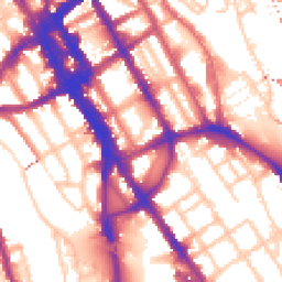 Daytime road noise heatmap for NW1 0ET