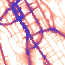 Daytime road noise heatmap for NW1 0EX
