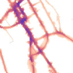 Night-time road noise heatmap for NW1 0EX