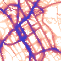 Daytime road noise heatmap for NW1 0HR