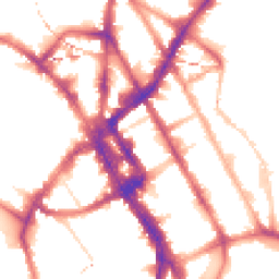 Night-time road noise heatmap for NW1 0HT