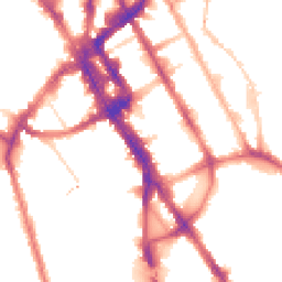 Night-time road noise heatmap for NW1 0JS