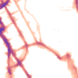 Night-time road noise heatmap for NW1 0PB