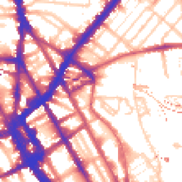 Daytime road noise heatmap for NW1 0RA