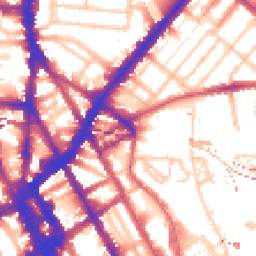 Daytime road noise heatmap for NW1 0RD