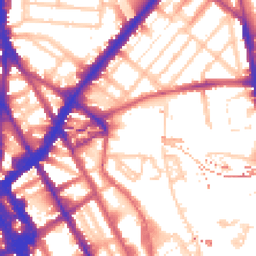 Daytime road noise heatmap for NW1 0RE