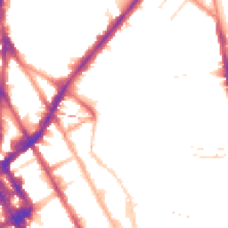 Night-time road noise heatmap for NW1 0RE