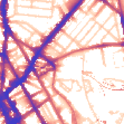Daytime road noise heatmap for NW1 0RG