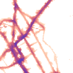 Night-time road noise heatmap for NW1 0TA