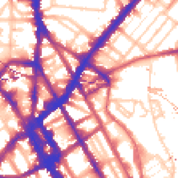 Daytime road noise heatmap for NW1 0TE