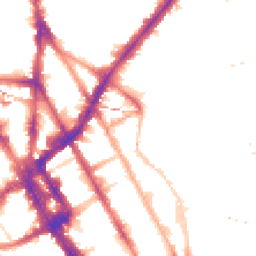 Night-time road noise heatmap for NW1 0TY