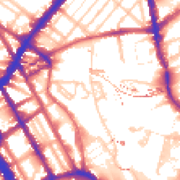 Daytime road noise heatmap for NW1 0XF