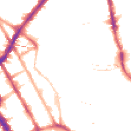 Night-time road noise heatmap for NW1 0XF
