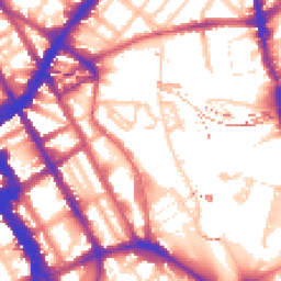 Daytime road noise heatmap for NW1 0XH
