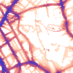 Daytime road noise heatmap for NW1 0XJ