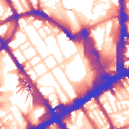 Daytime road noise heatmap for NW1 1BF