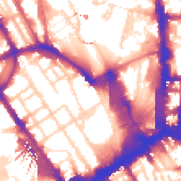 Daytime road noise heatmap for NW1 1HA