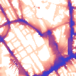 Daytime road noise heatmap for NW1 1HD