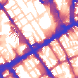 Daytime road noise heatmap for NW1 1JE
