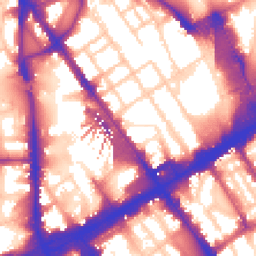 Daytime road noise heatmap for NW1 1JX