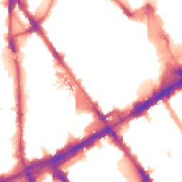 Night-time road noise heatmap for NW1 1JY