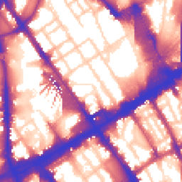 Daytime road noise heatmap for NW1 1LG