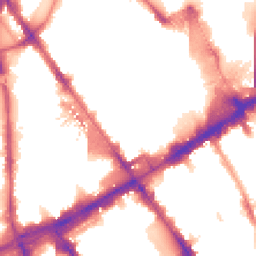 Night-time road noise heatmap for NW1 1LG